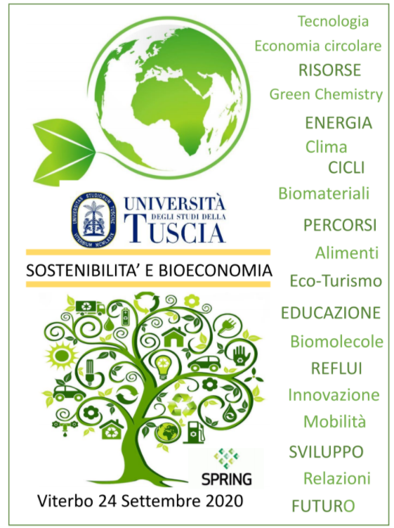 Programma Giornata della Sostenibilità e Bioeconomia - 24 settembre 2020
